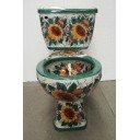 Talavera Toilet Set Girasoles Rios